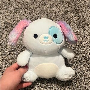 Squishmallows Light Blue and White Puppy